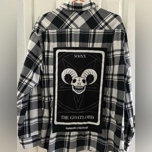 Blackcraft men’s XL The goat lord deadmau5 flannel, used, please see photos